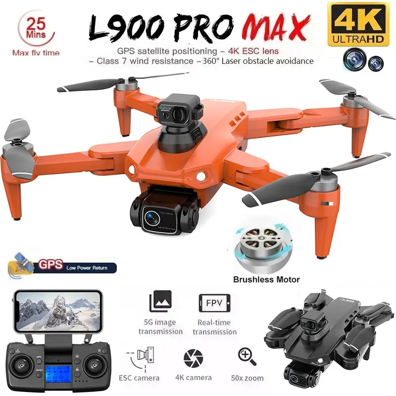 L900 Pro MAX GPS 드론 4K 전문 HD 듀 - Rc Helicopter Case 리뷰 및 가격