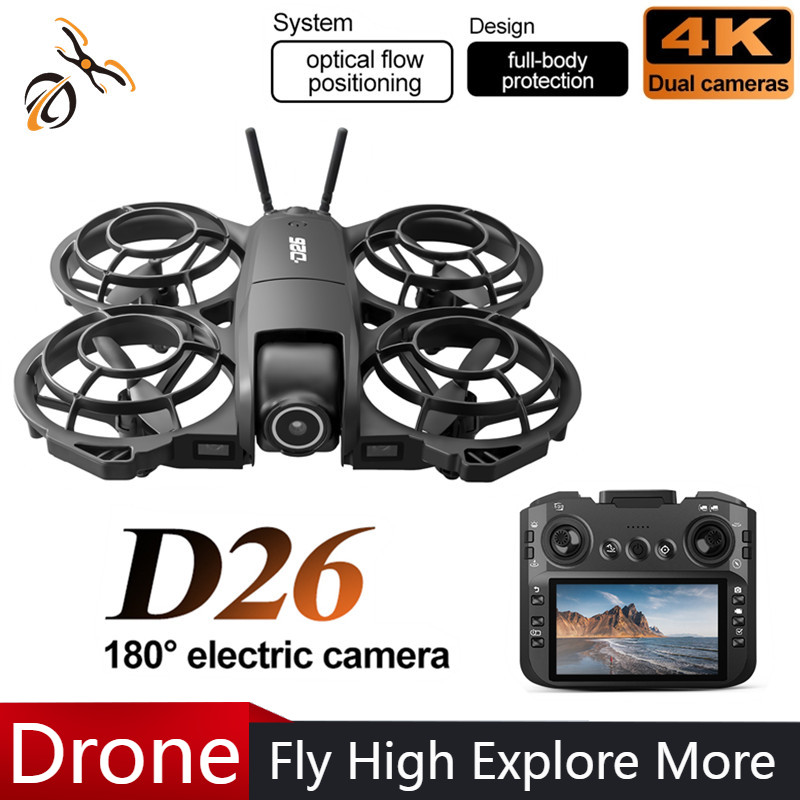 D26 드론 4K 항공 HD 180 °   카메라 드론 - Rc Helicopter Case 리뷰 및 가격