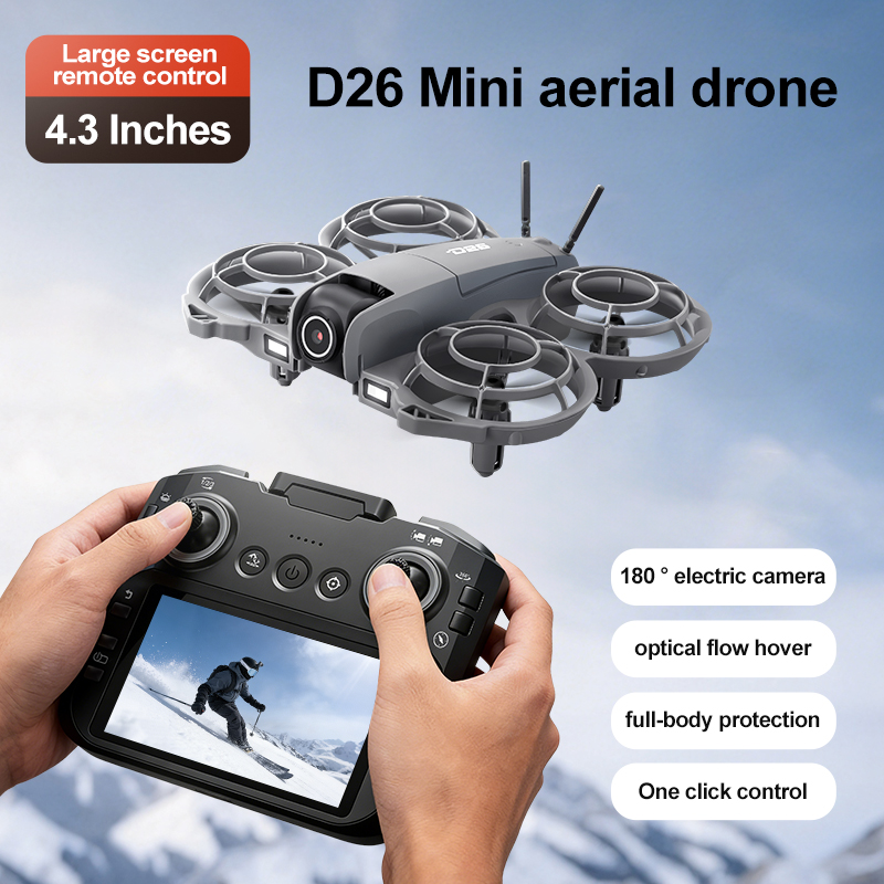 D26 드론 4K 항공 HD 180 °   카메라 드론 - Rc Helicopter Case 리뷰 및 가격