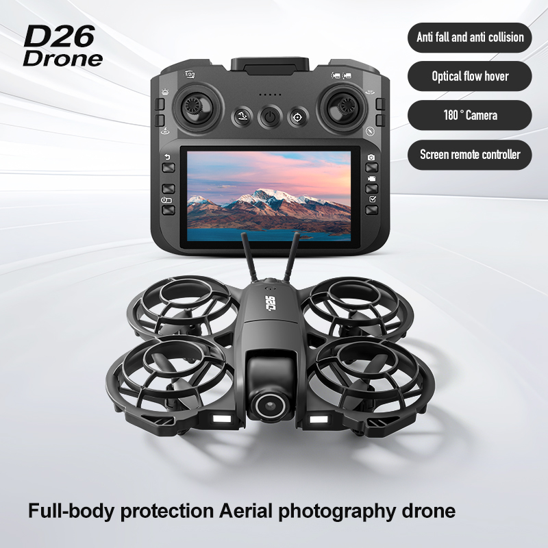 D26 드론 4K 항공 HD 180 °   카메라 드론 - Rc Helicopter Case 리뷰 및 가격